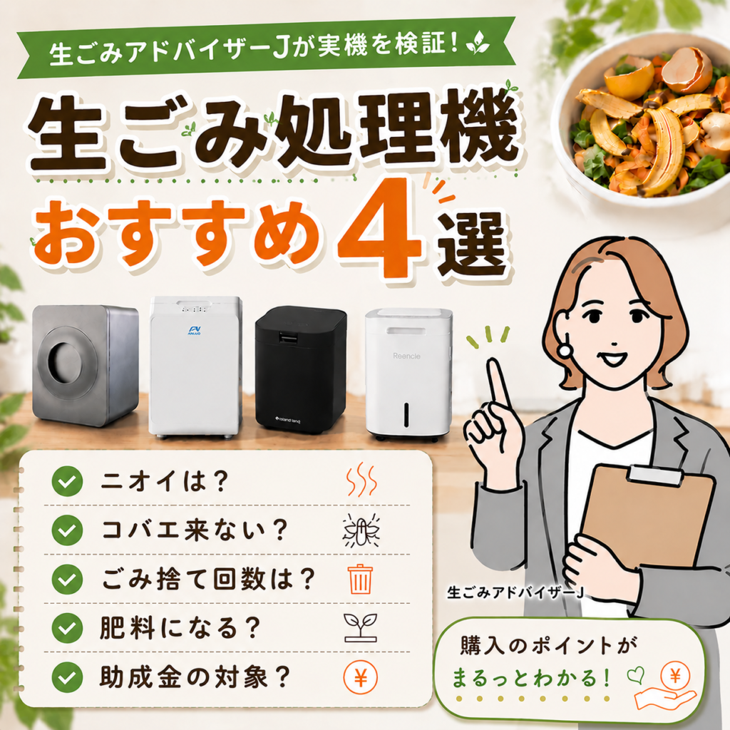 生ごみ処理機おすすめ4選