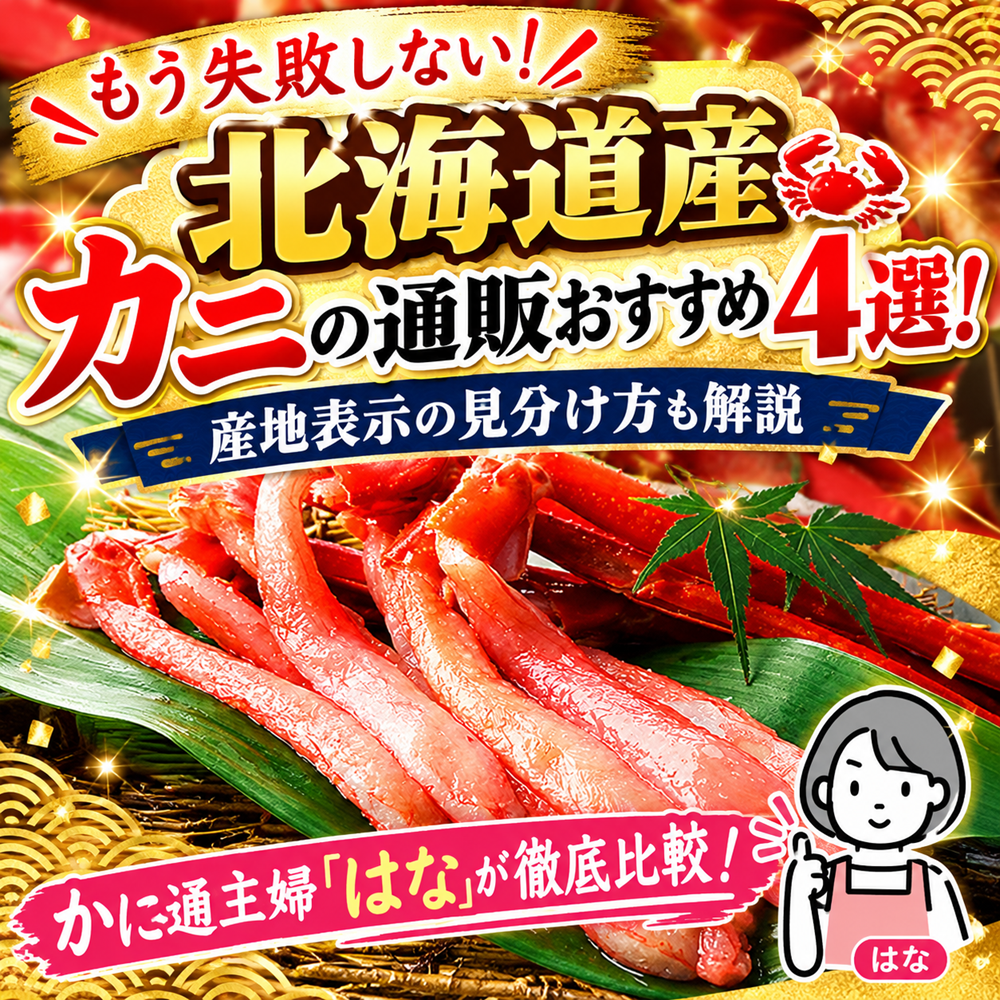 北海道産カニの通販おすすめ4選!産地表示の見分け方も